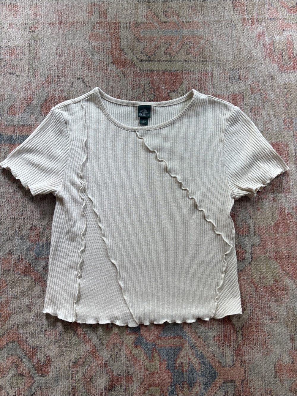 Wild Fable Lettuce-Edge Seam Baby Tee
